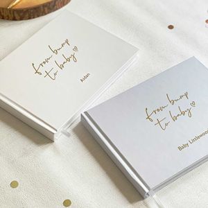 Recuerdo personalizado <span class=keywords><strong>para</strong></span> recién nacidos, venta al por mayor, álbum de fotos de hito de primer año <span class=keywords><strong>para</strong></span> bebés y Diario de registro de memoria - Product Image 1