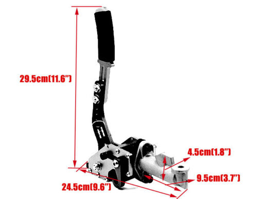 Red/Blue/Black Hydraulic Horizontal Racing Drift Rally Hand E Brake Parking Handbreak Lever Drift Handbrake