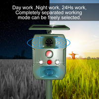 Saijzek Amz Offre Spéciale solaire alimenté Rechargeable taupe serpent chat oiseau répulsif extérieur dispositif ultrasons oiseau répulsif pour jardin