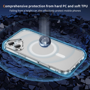 Disponibile - Nuova Cover Magnetica Trasparente Sottile Anti-Graffio <span class=keywords><strong>per</strong></span> <span class=keywords><strong>iPhone</strong></span> 17/16/16 Plus - Pronta Spedizione - Vendita all'Ingrosso - Product Image 3