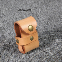 Haute qualité cuir de vachette peau de vache croix ceinture en cuir véritable briquet housse étui briquet