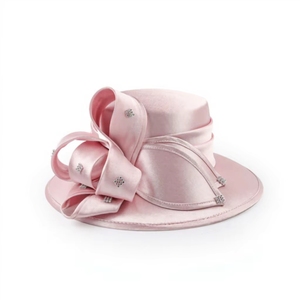 Sombrero Formal <span class=keywords><strong>de</strong></span> Satén Multicolor con Lazo <span class=keywords><strong>de</strong></span> Diamantes <span class=keywords><strong>de</strong></span> Imitación para Mujer, Ideal para Kentucky Derby, Bodas, Iglesia, Carreras, Fiestas, Fascinator - Product Image 6