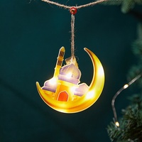 Nouvelles Lumières Décoratives LED 2026 pour Noël, Ramadan, Aïd al-Fitr – Décoration Suspendue Musulmane Kareem pour la Maison, avec Télécommande Mubarak