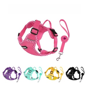 Fashion Bowknot Dog Harness Vest, Breathable Polyester Pet Walking Leash Set for Small Dogs, Cute <b>Puppy</b> Outdoor Gear Wholesale - Product Image 2