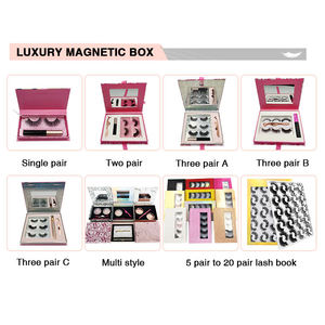 3d चुंबकीय eyelashes आईलाइनर निजी लेबल के साथ अशुद्ध मिंक lashes थोक चुंबकीय eyelashes - Product Image 4