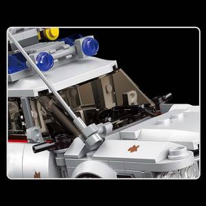 MOULD KING-Mini coche de juguete de lujo para niños, Kit educativo de plástico, bloques de construcción, modelo de autobús fantasma, 10021 - Product Image 4