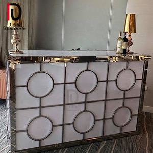 Muebles de Bar usados <span class=keywords><strong>para</strong></span> fiestas, recepción rectangular, mostrador de Bar de Metal comercial, restaurante - Product Image 3
