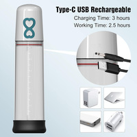 Dispositif d'agrandissement et d'érection pour hommes, rechargeable, à aspiration directe sous vide, pour entraînement à la pression négative et accessoire de jeu de rôle