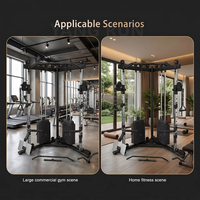 Máquina de Entrenamiento Funcional Integrada con Doble Torre de Pesas y Polea Ajustable para Entrenamiento de Fuerza Comercial CE YR-H030