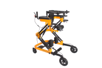 Andador de pie plegable, ajustable en altura, ligero, con ruedas, para hemipléjicos, parapléjicos y usuarios con parálisis cerebral.