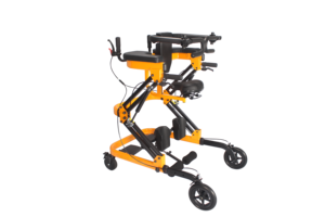 Déambulateur vertical pliable, réglable en hauteur, léger, pour hémiplégiques, paraplégiques et personnes atteintes de paralysie cérébrale - Product Image 5