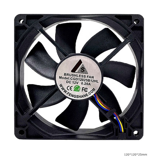 High Quality Cooler Fan 12025 120mm 24v 120*120*25mm 0.12a 1700rpm Inverter Duall Bearing Dc Axial Brushless Cooling Fan