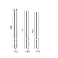 ZorynG23 Anting Pin Telinga dari Paduan Titanium Ramah Lingkungan Hipoalergenik Helix Studs Aksesoris Perhiasan DIY Warna Rose Gold Emas Cerah