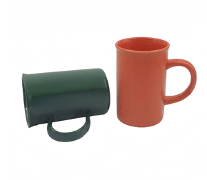 <b>Custom</b> Straight Sided Ceramic Mug, Tall Slim Solid Color Coffee <b>Cup</b> - Product Image 4