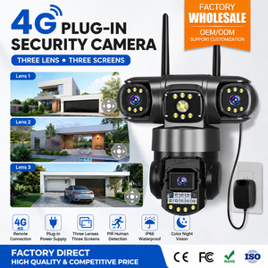 กล้องวงจรปิด V380 12MP CMOS Wifi/4G  3 จอภาพ ภายนอกอาคาร กันน้ำ เสียงสองทาง ภาพสีกลางคืน ระบบติดตามอัตโนมัติด้วย AI - Product Image 2