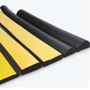 CS kabinet listrik Strip segel lemari perekat lis busa setengah karet bundar Gasket untuk lemari - Product Image 5
