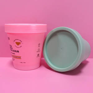 100ml 200g 250g <strong>Slime</strong> Glue Putty Storage Containers Jars pink Green Empty Wide Mouth Plastic PP Butter <strong>Pots</strong> with Lids - Product Image 3