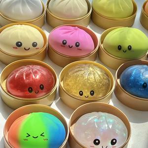 Luckykoo Nee Cube Méduse Lapin Donut Jouet Anti-Stress Motif Goutte d'Eau Flottante Rêveuse Cube de Mélasse Jouet Squishy - Product Image 5