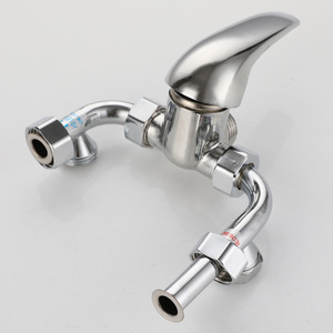 Robinet en U en cuivre 20 mm à poignée unique pour mélange d'eau chaude et froide pour douche, robinet de bain et lavabo - Product Image 1