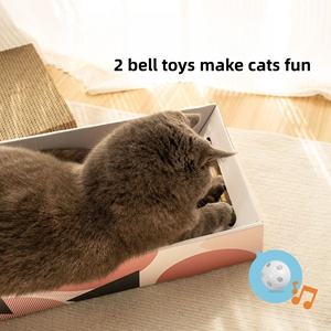 Rascador para Gatos <span class=keywords><strong>de</strong></span> Lujo, 5 en 1, con Caja, para Gatos <span class=keywords><strong>de</strong></span> Interior, Reversible, <span class=keywords><strong>de</strong></span> Cartón, para Descansar y Jugar - Product Image 5