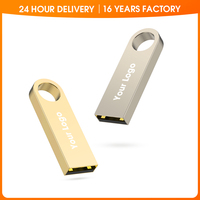Stik memori ukiran dengan gantungan kunci, Flash Drive USB 128 GB 3 Disk 16GB Flashdisk cetak 64 GB
