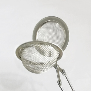 Infuseur à thé et à épices en acier inoxydable, boule filtrante à thé, boule à épices, avec poignée - Product Image 3