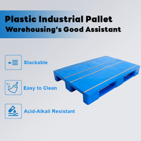 Palette en plastique Euro robuste et hygiénique HUADING personnalisable 1200x1000x150mm avec entrée 4 directions, renforcée en acier, charge statique 4T