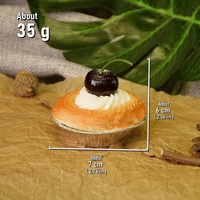 Gesimuleerde Eiertaart Model Pu Nep Broodcake Snack Eten Dessert Faux Model Diy Macau Portugeese Taartwinkel Decoratie Cadeausleutel