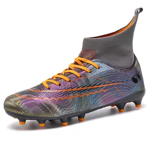Custom made futebol chuteiras botas futebol sapatos atacado alta tornozelo futebol botas personalizar