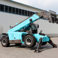 Chariot élévateur télescopique 4x4 robuste de haute qualité, fourni par l'usine chinoise, capacité de levage de 10 m, moteur PLC CE