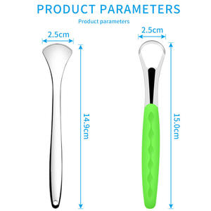 Raspador de Lengua de Acero Inoxidable al por Mayor, Herramienta de Limpieza Bucal con Logotipo Láser, Cepillo y Limpiador de Lengua - Product Image 5