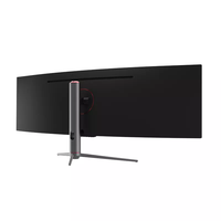 Moniteur LCD incurvé super large de 49 pouces, 5K, 165 Hz, pour jeux sur ordinateur