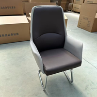 Chaise de bureau ergonomique en cuir PU de haute qualité, dossier haut, confortable, chaises de bureau écologiques pour visiteurs