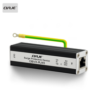 Dispositif de protection contre les surtensions Gigabit POE, parafoudre RJ45 Ethernet SPD 48V 3KA 10A en alliage d'aluminium IP20 pour caméra IP 1000M