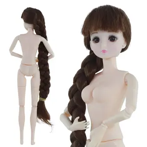 गर्म बिक्री थोक 30cm सादे गुड़िया 24 जोड़ों सफेद पेशी शरीर हस्तनिर्मित अर्द्ध तैयार लड़की खिलौना