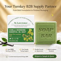 Savon Artisanal Hydratant et Nourrissant en Profondeur à l'Huile Essentielle Végétale de Vanille, Nettoyage Doux Visage et Corps, Marque Blanche, Vente Directe Usine