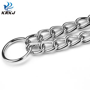 TC1408-D Anjing Besar Tahan Lama Dapat Disesuaikan Rantai Tiga Baris Berat Kerah Choke Martingale - Product Image 5