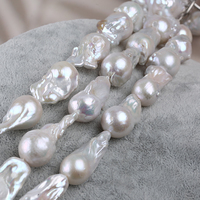 Collier de perles baroques naturelles d'eau douce, véritables et authentiques, irrégulières, de 13-20 mm, vente en gros