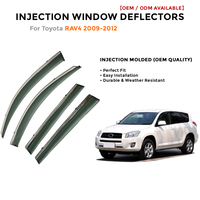 Déflecteurs de fenêtre latérale pare-pluie pour Toyota LC200 2008-2019 accessoires auto