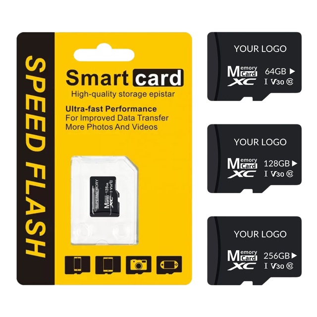 High Quality 2GB 4GB Taiwan Chip 512MB 8gb 16gb Mini SD Card Class10 32GB 64GB Neutral TF Card OEM Logo U3 128GB Memory Card