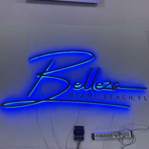 Letrero retroiluminado 3D, letrero <span class=keywords><strong>Led</strong></span> personalizado para exteriores, letrero con logotipo de letrero <span class=keywords><strong>Led</strong></span> para restaurantes temáticos, lugares de boda - Product Image 5