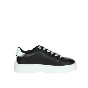 Scarpe da uomo con Top alto GS0006L da passeggio di tendenza bianche/nere con motivo solido e fodera in rete per la primavera - Product Image 4