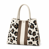 Sac fourre-tout tricoté en polyester grande capacité avec bouton-pression, livraison rapide pour le shopping, la plage et les magasins de détail