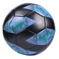 Ballon de football Aiju personnalisé en cuir PVC, cousu à la machine, taille officielle 5, sports d'équipe, sport de plein air, entraînement