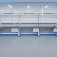 Banc de travail ESD personnalisé, table de travail électronique à une face pour laboratoire antistatique, réparation électronique, laboratoire de physique, salle blanche