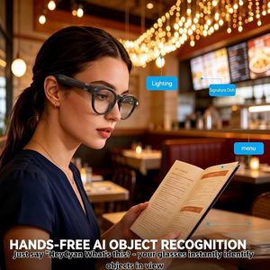 Gafas Inteligentes con IA 2026, Cámara de 8MP, Grabación de Video, Traducción en Más de 20 Idiomas, Llamadas Bluetooth, Reproducción de Música, para Hombre y Mujer - Product Image 3