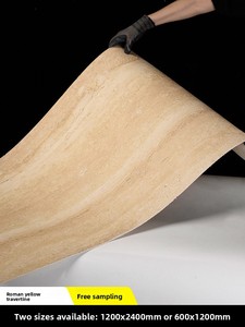 Panel Decorativo Flexible para <span class=keywords><strong>Pared</strong></span> Exterior, Diseño Wabi-Sabi, Travertino Blanco Romano de 3mm de Grosor, Resistente al Fuego y a las Manchas - Product Image 4
