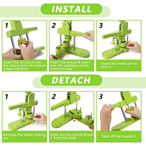 Nút Nguồn Cung Cấp Pin Nhà Sản Xuất 3 Kích Thước 1.25 + 1.45 + 2.25 Inch Nút Nhà Sản Xuất Máy Cho Trẻ Em - Product Image 5