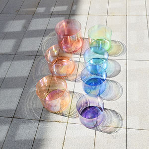 مجموعة أوعية الكريستال الصوتية للعلاج بالصوت، وعاء كريستالي للتأمل، أداة شفاء صوتي لتوازن طاقة الجسم - Product Image 1