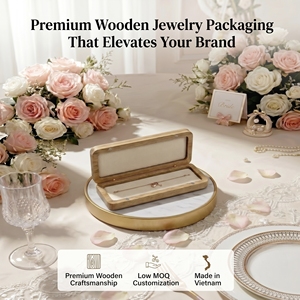 Vietnam Wood Bracelet <b>Storaging</b> Box Luxury Wooden Jewelry Box <b>Ring</b> Earring Wooden Necklace Jewelry Box - Product Image 3